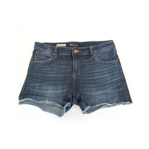 Kut from the Kloth Gidget Fray Short Women 8 Dark Wash Denim Festival Boho